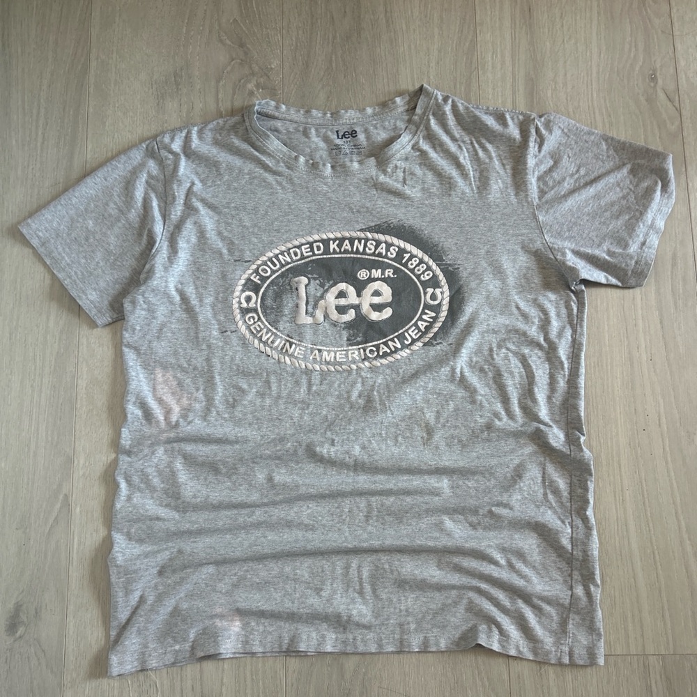 Lee Light Gray Graphic Crewneck Tee